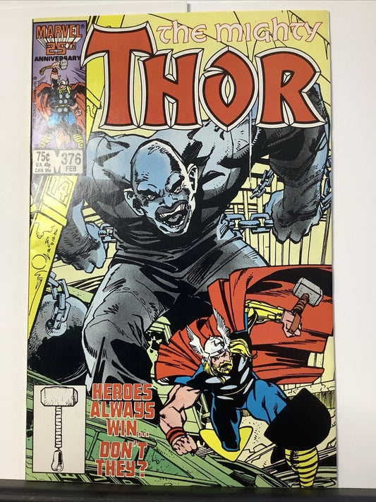 The Mighty Thor #376 (Marvel Comics February 1987) Titania App. W.Simonson Art