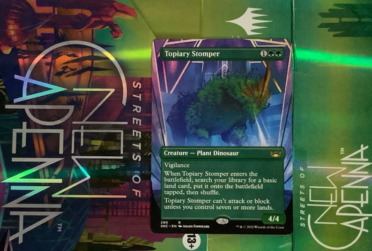 MTG SNC: Topiary Stomper (Creature) Streets of New Capenna Extended Art Foil 290