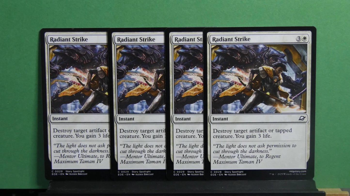 MTG EOE: X4 Radiant Strike (Instant) Edge of Eternities Regular Common 0029