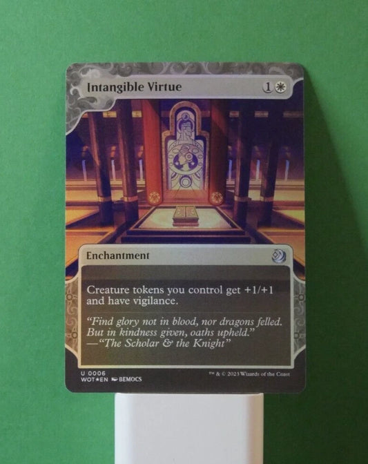 MTG WOT: Intangible Virtue (Enchantment) Wild of Eldraine: Enchanting Tales Foil