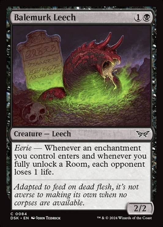 MTG DSK: Balemurk Leech (Creature Leech) Regular Common 0084 Duskmourn