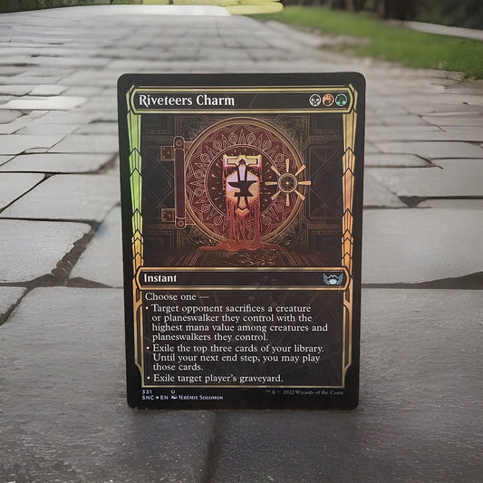 Riveteers Charm showcase foil instant card Streets of New Capenna 331