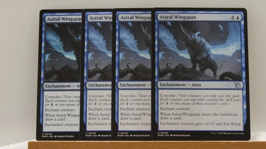 MTG MOM: X4 Astral Wingspan (Enchantment) March of the Machine 048 Uncommon