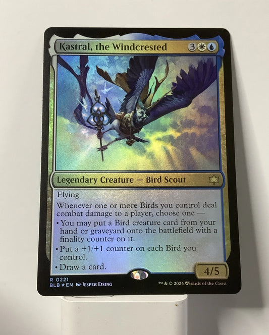 MTG BLB: Kastral, the Windcrested (Legendary Creature Bird Scout) Rare Foil 221
