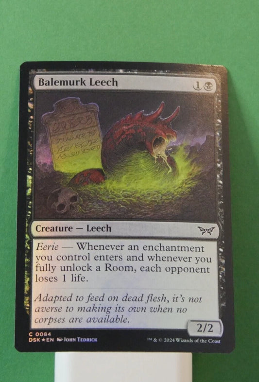 MTG DSK: Balemurk Leech (Creature Leech) Regular Common 0084 Duskmourn Foil