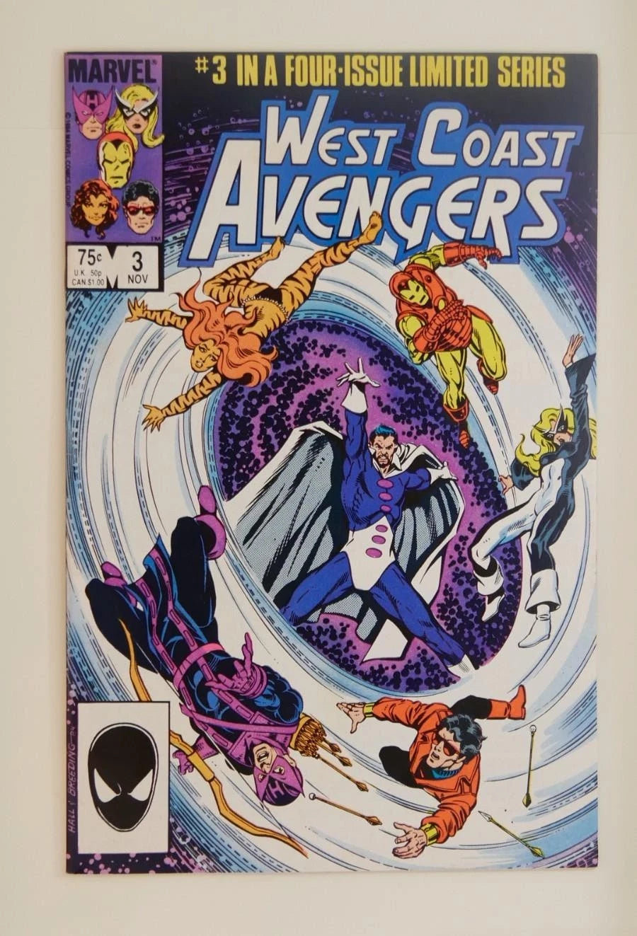West Coast Avengers #3 (1984) — Marvel Direct Edition, Iron Man Hawkeye Tigra