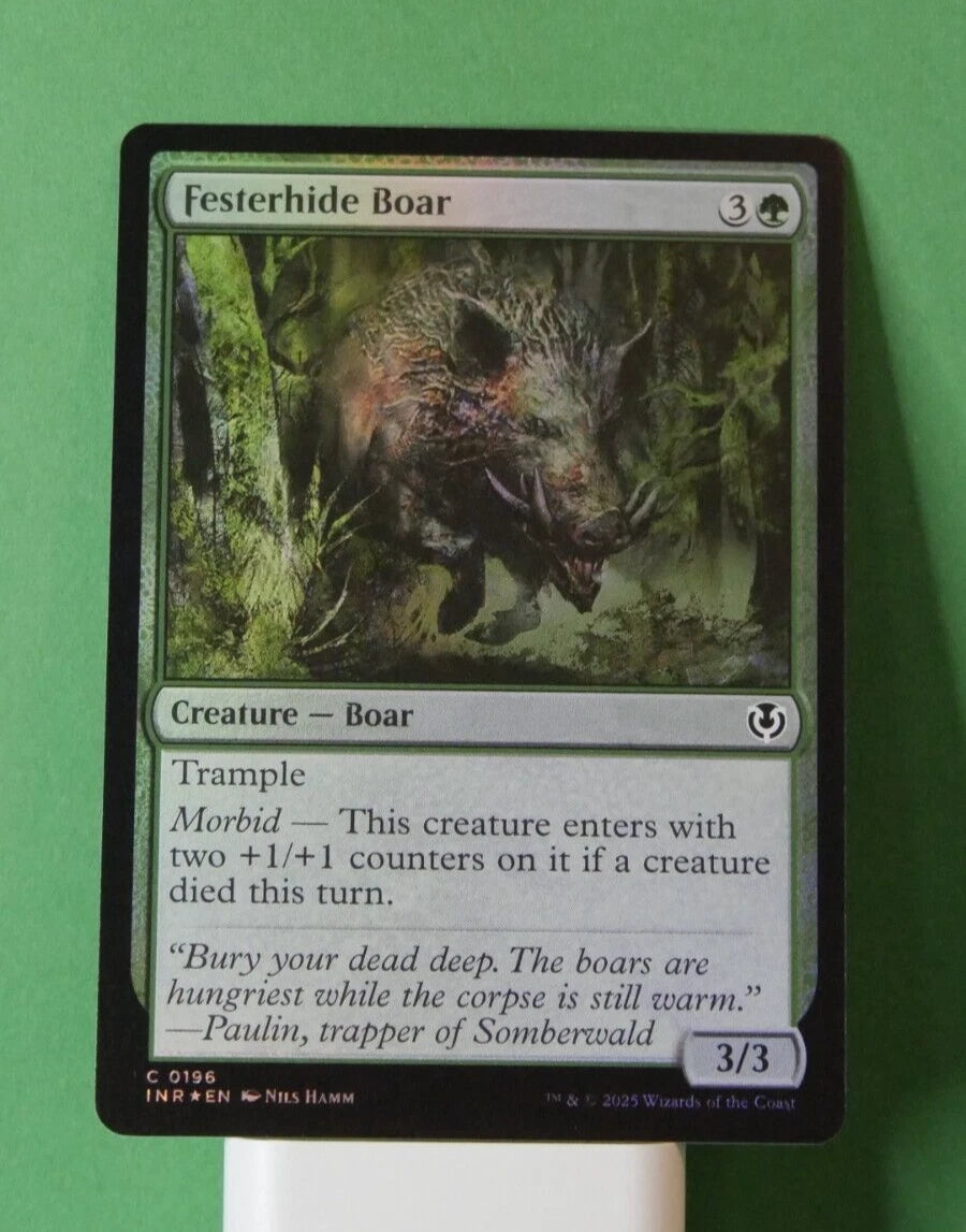 Festerhide Boar Foil INR 196 Magic The Gathering card