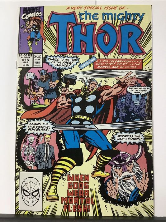 The Mighty Thor #415 (Marvel Comics March 1990) Jane Foster Appearance