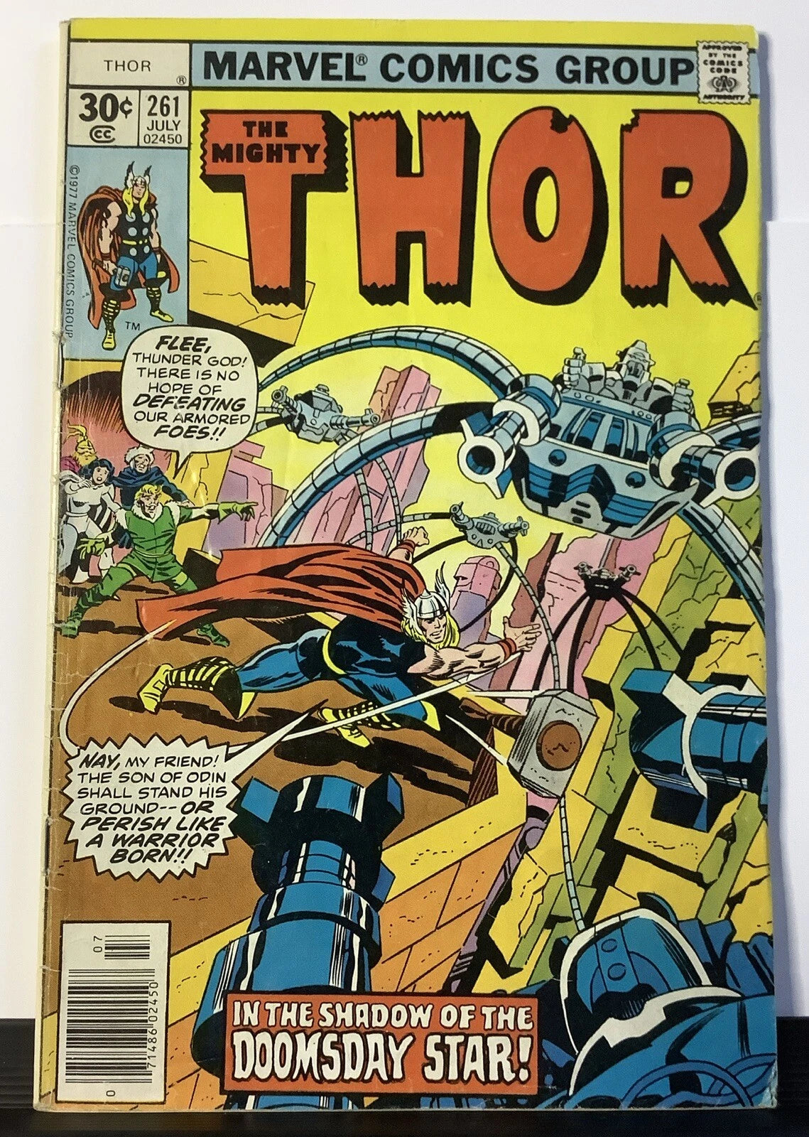 The Mighty Thor #261 (Marvel Comics July 1977) John Buscema Cover Art
