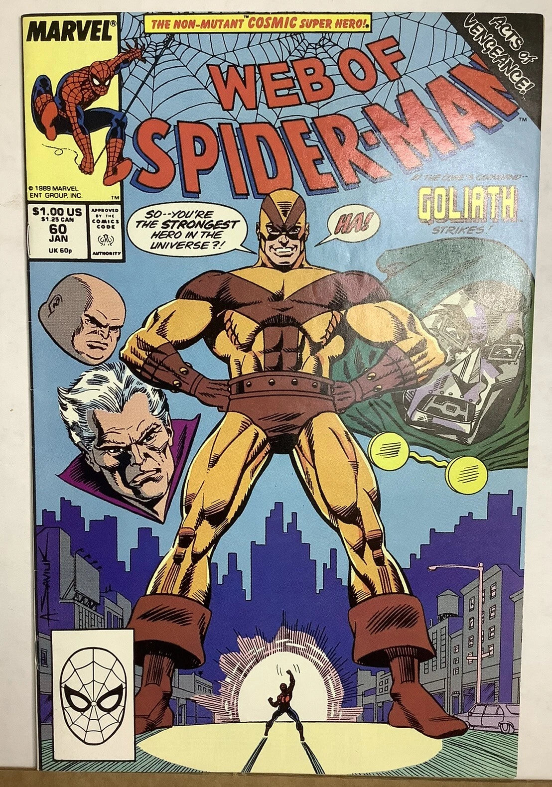 Web of Spider-Man #60 (1990) – Marvel Direct Edition, Acts of Vengeance Tie-In