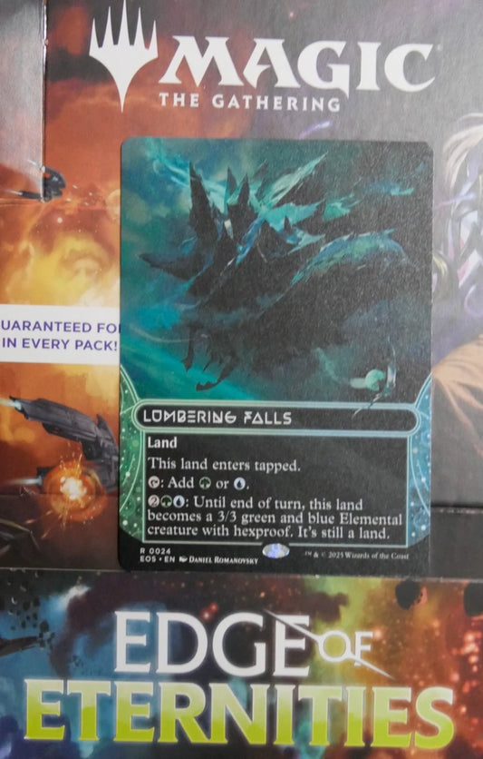 MTG: Lumbering Falls (0024) (Borderless) Edge of Eternities: Stellar Sights Foil