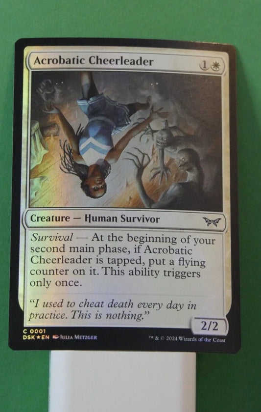 MTG DSK: Acrobatic Cheerleader (Creature Human Survivor) Common 0001 Foil