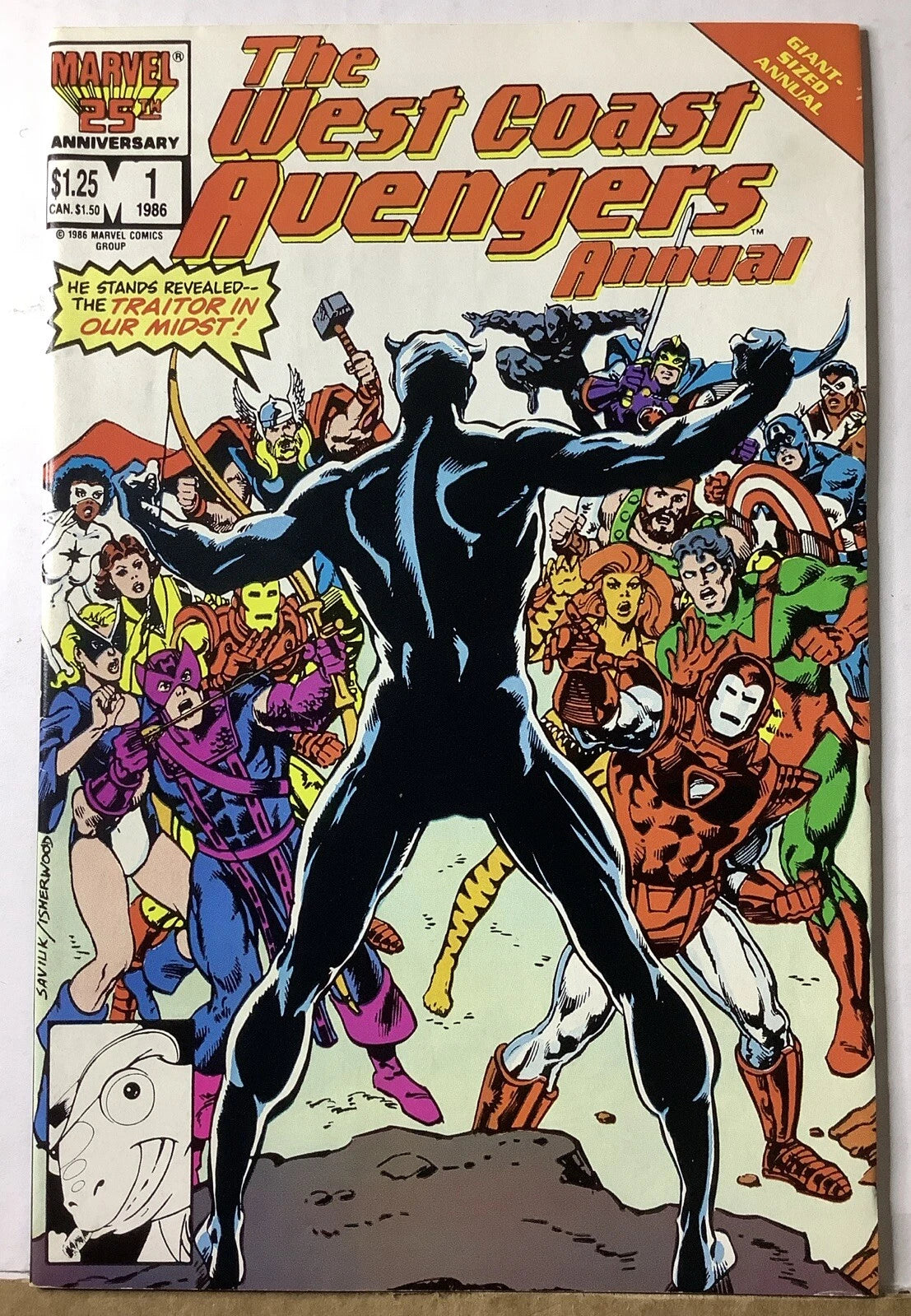 West Coast Avengers Annual #1 (1986) — Marvel Direct Edition, Thor Iron Man Wasp