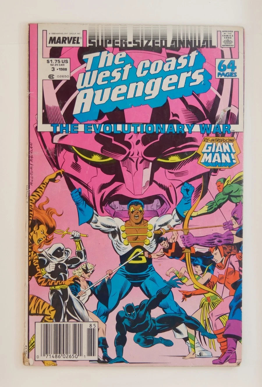 West Coast Avengers Annual #3 (1988) — Marvel Newsstand Edition, Black Panther Appearance