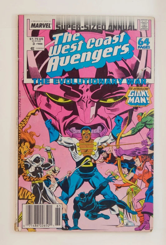 West Coast Avengers Annual #3 (1988) — Marvel Newsstand Edition, Black Panther Appearance