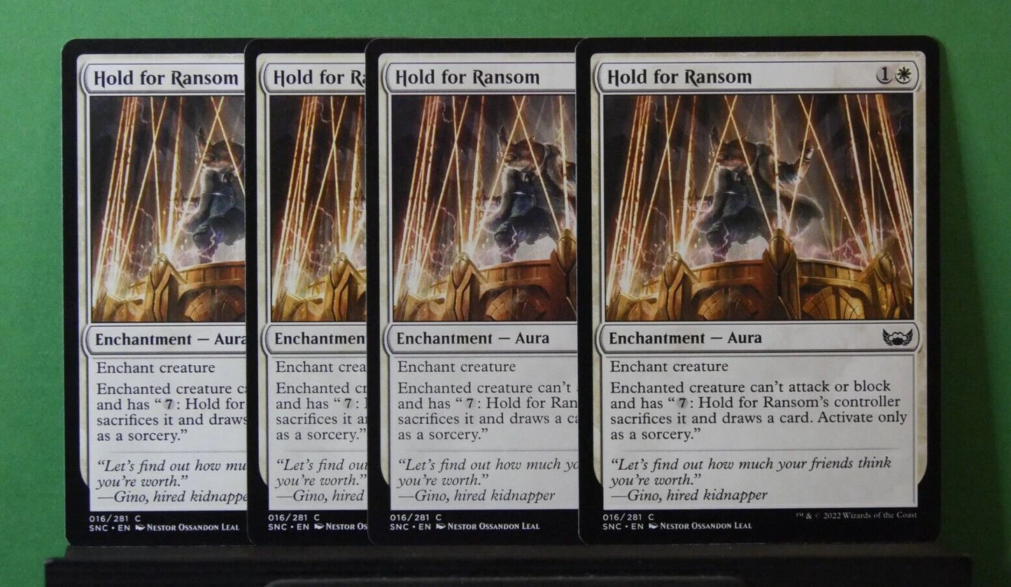 MTG SNC: X4 Hold for Ransom (Enchantment) Streets of New Capenna Common 016/281