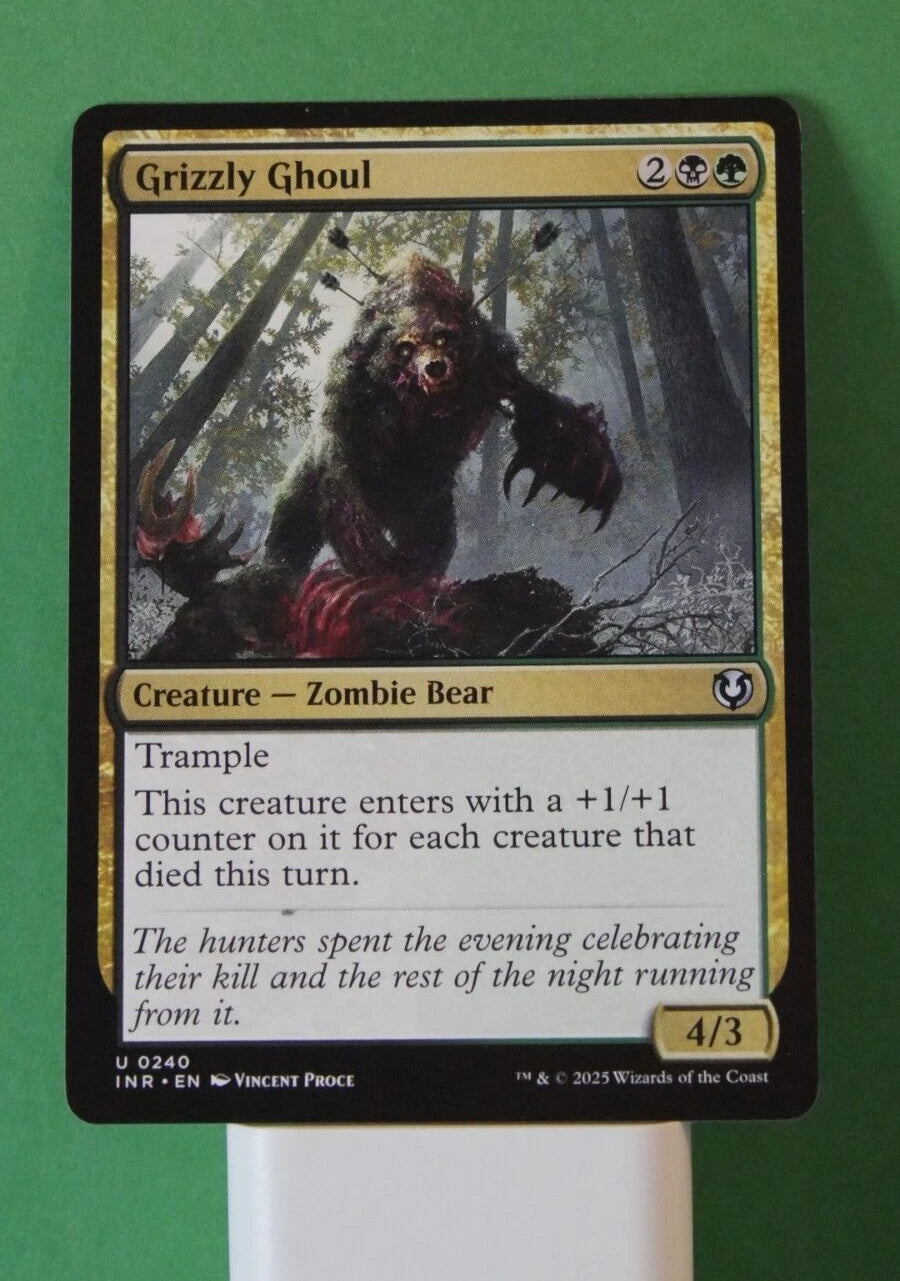 Grizzly Ghoul INR 240 Magic The Gathering Zombie Bear creature card