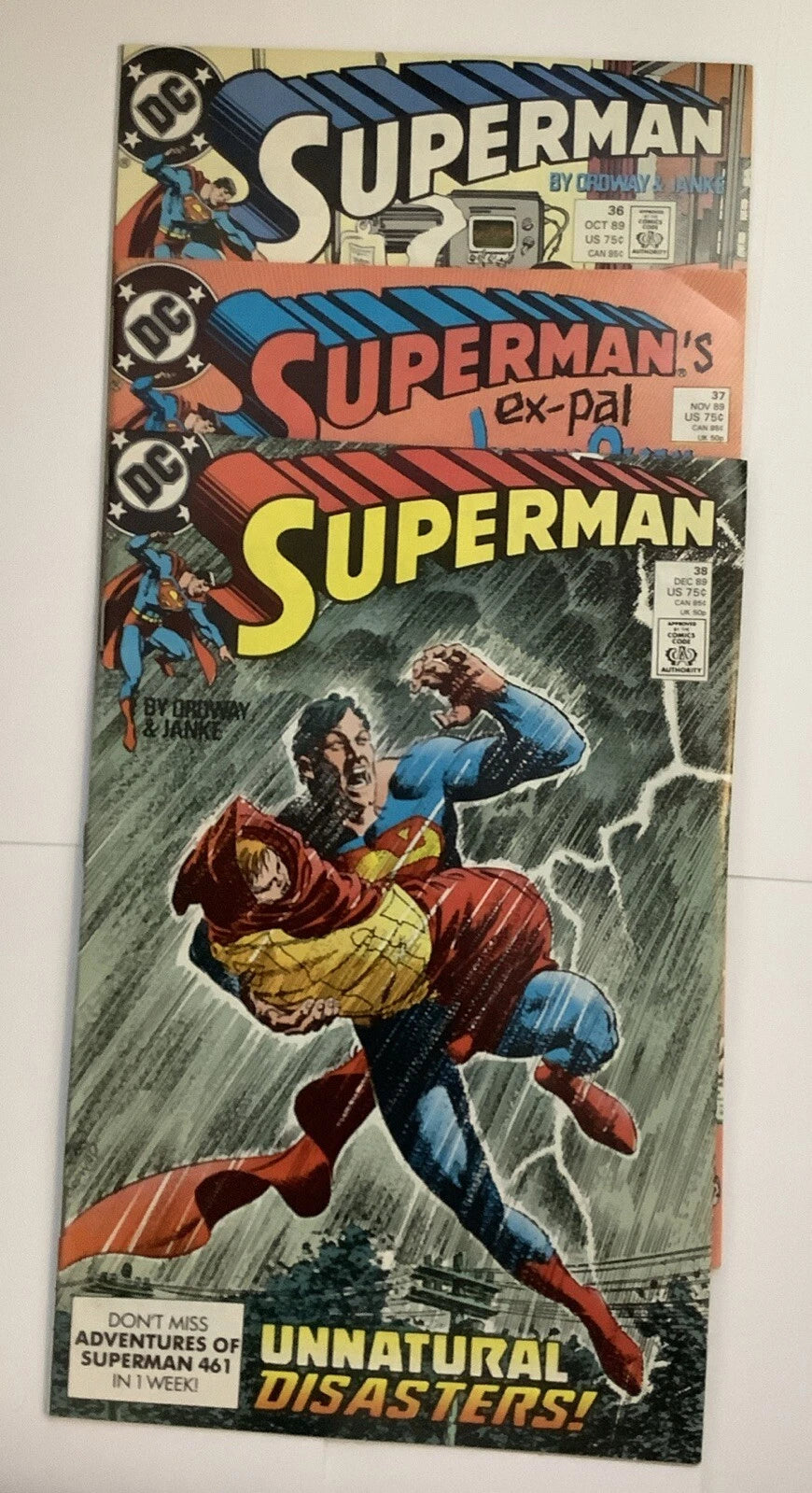 DC Comics: Superman (Volume 2 1989) #36-38 Jerry Ordway Cover