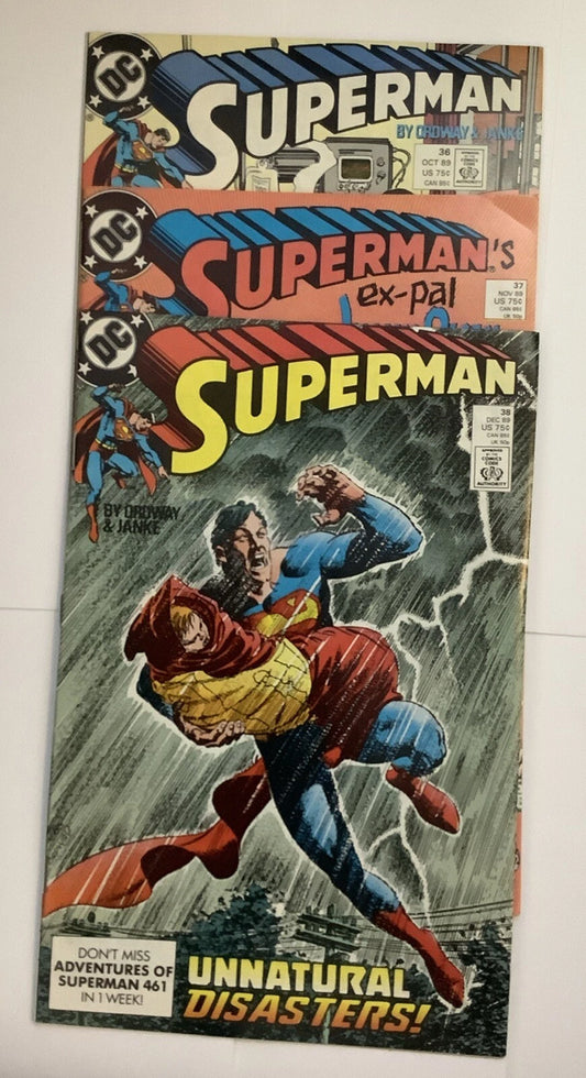 DC Comics: Superman (Volume 2 1989) #36-38 Jerry Ordway Cover