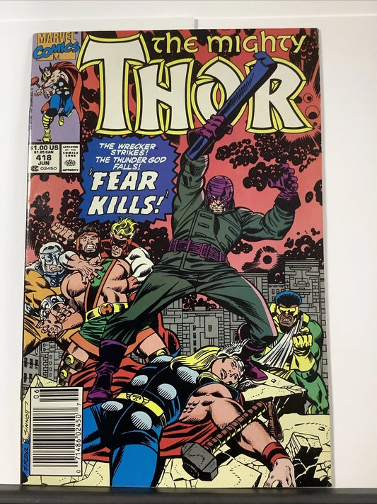 The Mighty Thor #418 (Marvel Comics June 1990) Hercules Appearance