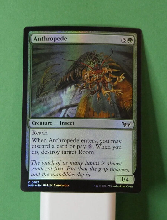 MTG DSK: Anthropede (Creature Insect) Common Duskmourn: House of Horror 167 Foil