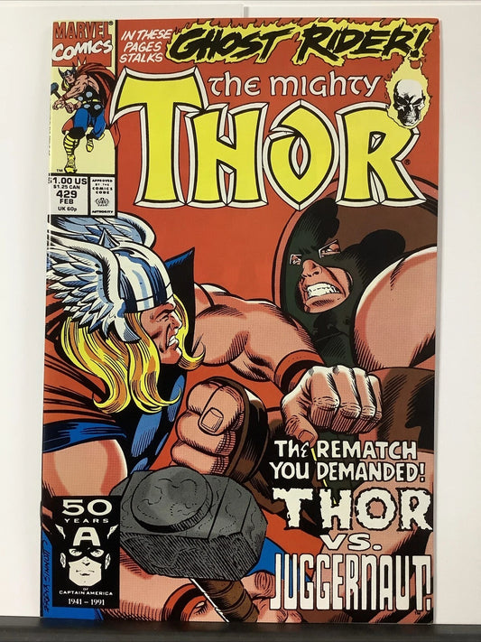 The Mighty Thor #429 (Marvel Comics February 1991) Ghost Rider Appearance