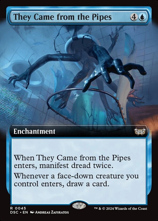 MTG DSC: They Came from the Pipes (Enchantment) Extended Art Rare 0045 Duskmourn