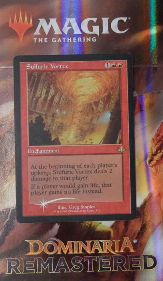 MTG DMR: Sulfuric Vortex (Retro Frame) Dominaria Remastered Retro Frame Foil 332