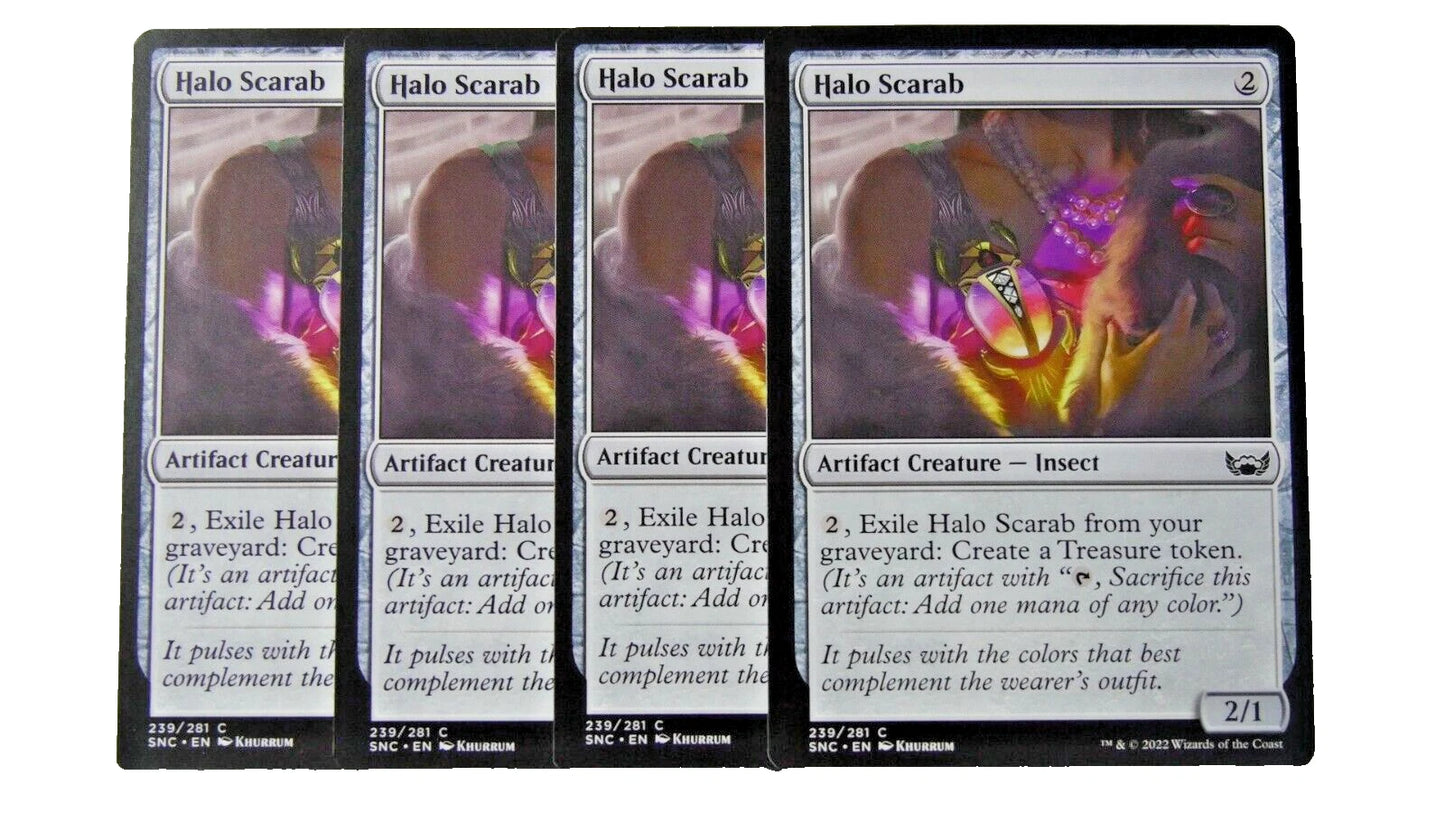 MTG SNC: X4 Halo Scarab (Artifact Creature) Streets of New Capenna Regular 239
