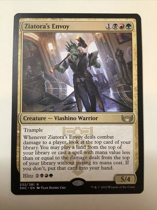 Ziatora's Envoy SNC 232 MTG Free Spell Trample Threat