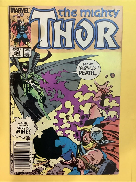The Mighty Thor #354 Newsstand Variant (Marvel Comics April 1985)