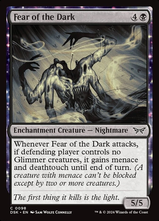 MTG DSK: Fear of the Dark (Enchantment Creature Nightmare) Regular Common 0098