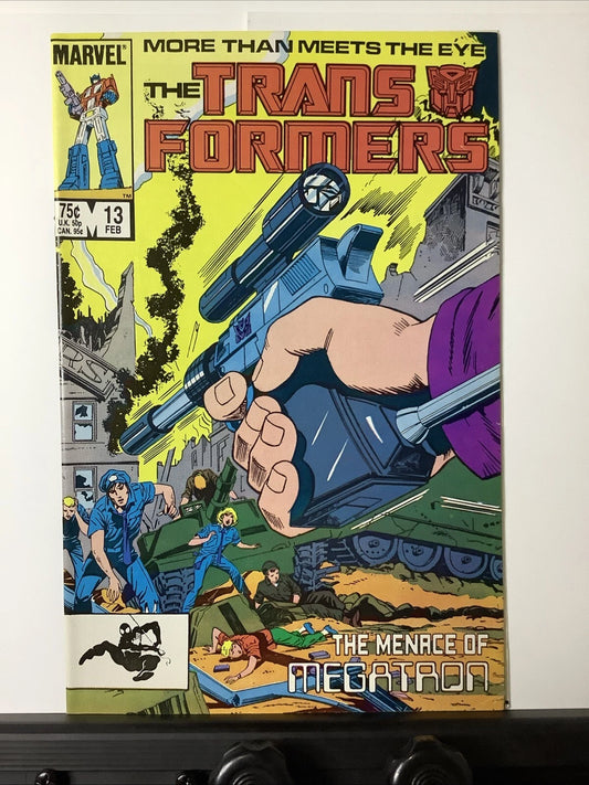 The Transformers #13 (Marvel Comics February 1986) Don Perlin Cover Art