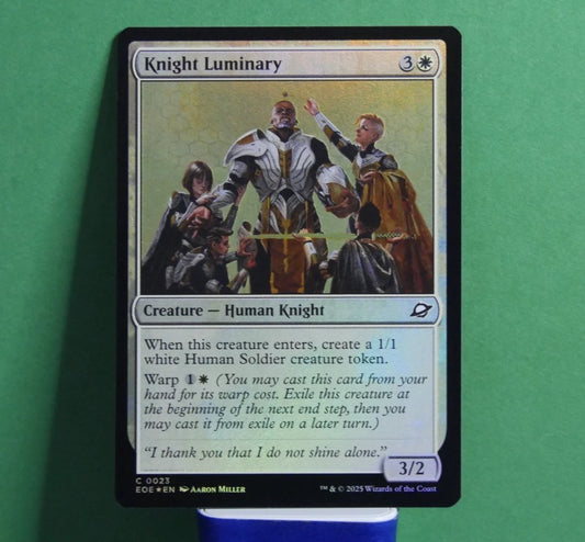 MTG EOE: KNIGHT LUMINARY (Creature) Edge of Eternities Regular Common 0023 Foil