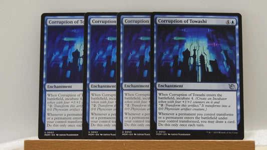 MTG MOM: X4 Corruption of Towashi (Enchantment) March of the Machine Uncommon 53