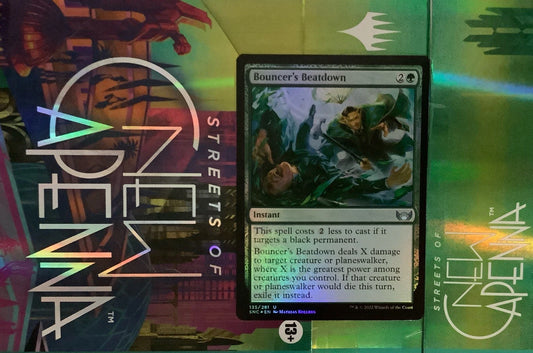 MTG SNC: Bouncer's Beatdown (Instant) Streets of New Capenna Uncommon Foil 135