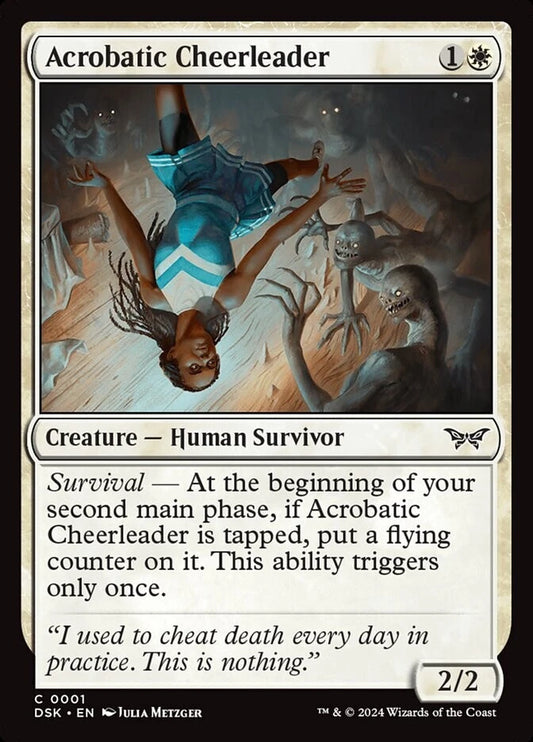 MTG DSK: Acrobatic Cheerleader (Creature Human Survivor) Regular Common 0001