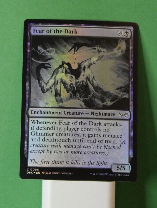 MTG DSK: Fear of the Dark (Enchantment Creature Nightmare) Regular Foil 0098