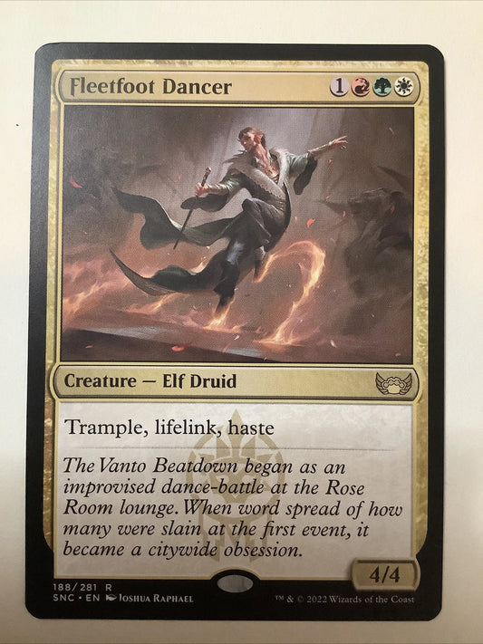MTG Fleetfoot Dancer Streets of New Capenna 188/281 Regular Rare