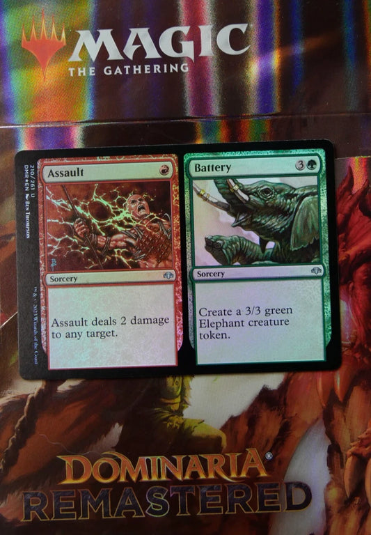 Assault // Battery — DMR Foil Uncommon MTG card
