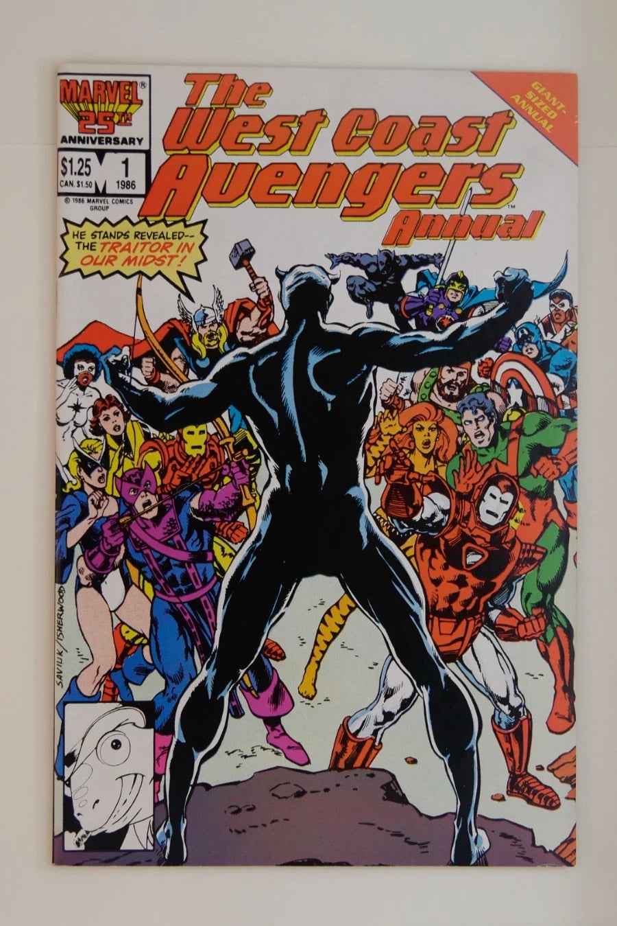 West Coast Avengers Annual #1 (1986) — Marvel Direct Edition, Thor Iron Man Wasp