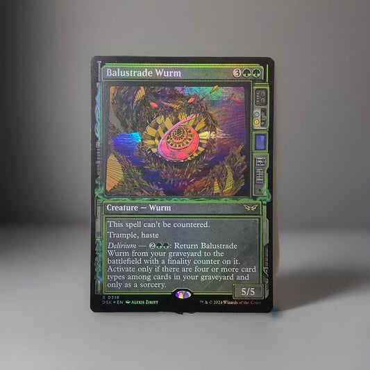 MTG DSK: Balustrade Wurm (Creature Wurm) Showcase Rare Foil 0319 Duskmourn