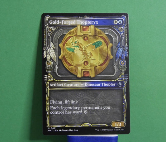 MTG MAT:  Gold-Forged Thopteryx (Artifact Creature) Showcase Regular 0081