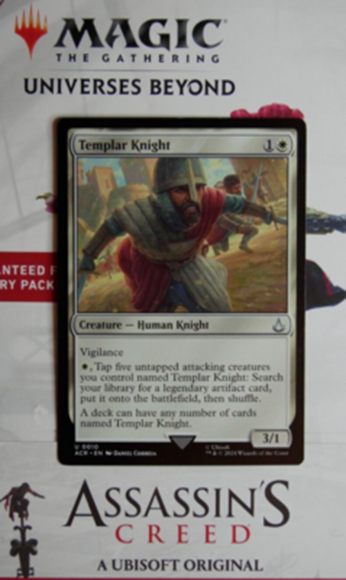 MTG Assassin’s Creed Templar Knight uncommon creature card ACR 0010 – DM Vault Co