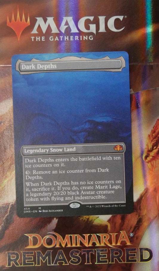 MTG DMR: Dark Depths (Snow Land) Dominaria Remastered Extended Art 454