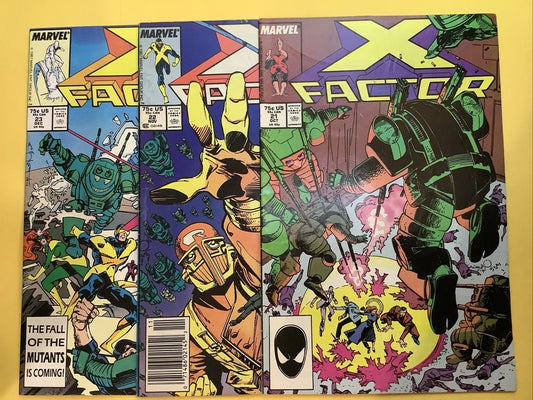 Lot of 3 X-Factor #21 22 23 1987 Marvel Comics 1st Cameo App. Death