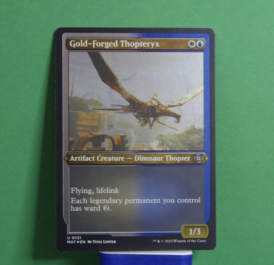 MTG MAT: Gold-Forged Thopteryx (Artifact Creature) Foil Etched Uncommon 0131