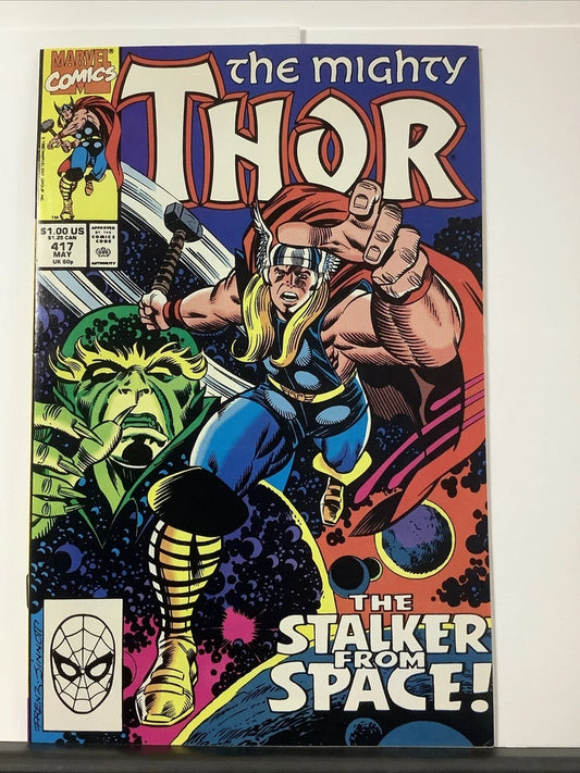 The Mighty Thor #417 (Marvel Comics May 1990) Ron Frenz Cover Art