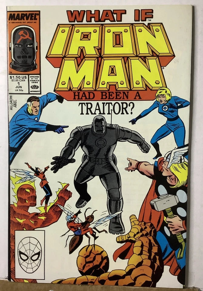 What If? Special #1 (1988) — Marvel Direct Edition, Iron Man Mr. Fantastic Human Torch
