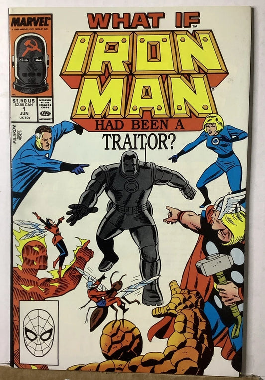 What If? Special #1 (1988) — Marvel Direct Edition, Iron Man Mr. Fantastic Human Torch